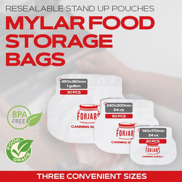 Forjars®  20 count 24oz Mylar Bags